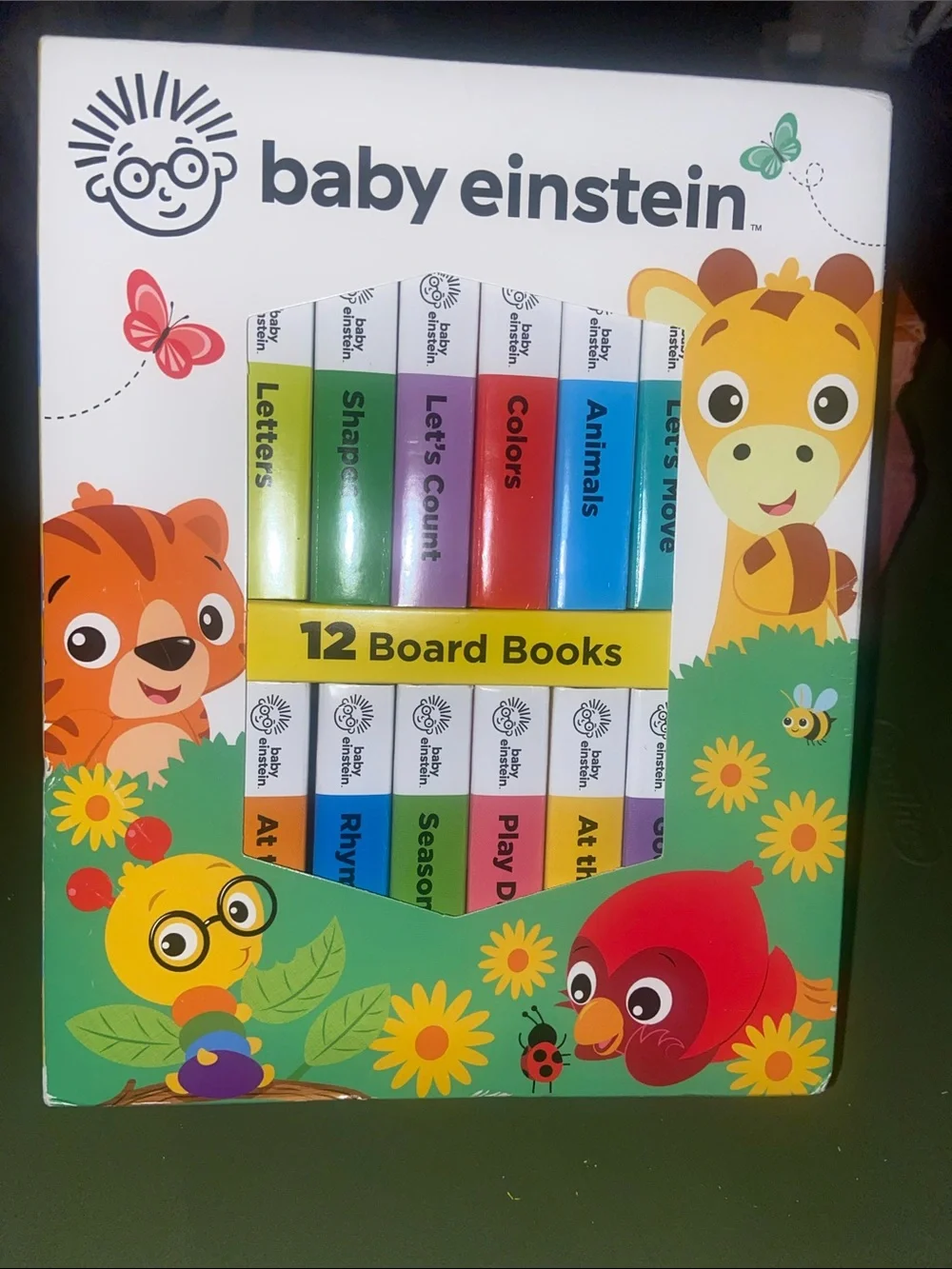 Baby Einstein 12-Book Board Book Set - Colorful Learning Collection